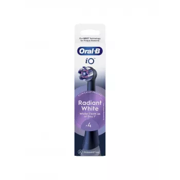 Oral-B iO Whitening pakaitinės šepetėlio galvutės, 4 vnt. (juodos)