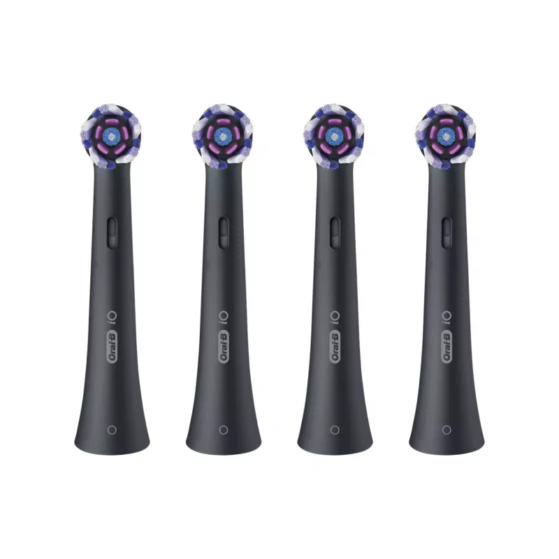 Oral-B iO Whitening pakaitinės šepetėlio galvutės, 4 vnt. (juodos)