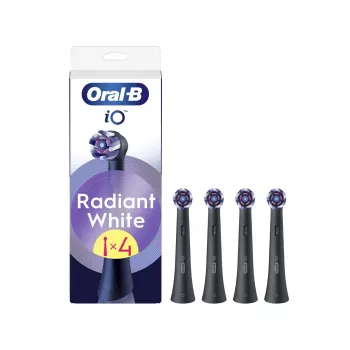 Oral-B iO Whitening pakaitinės šepetėlio galvutės, 4 vnt. (juodos)