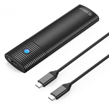 ORICO M.2 NVMe/SATA SSD korpusas USB 3.1 Gen 2 Type-C 10Gbps Tool-Free aliuminis juodas