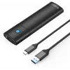 ORICO M.2 SATA SSD dėklas su USB-C 5Gbps, juodas PWM2-BK-EP
