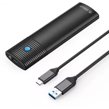 ORICO M.2 SATA SSD dėklas su USB-C 5Gbps, juodas PWM2-BK-EP