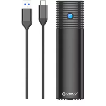ORICO M.2 SATA SSD dėklas su USB-C 5Gbps, juodas PWM2-BK-EP