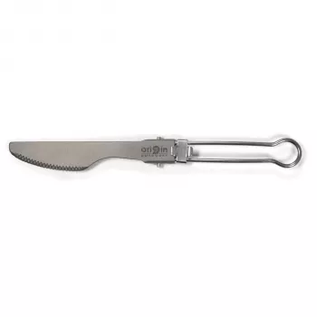 Origin Outdoors Titanium Minitrek puodas 450 ml su sulankstoma rankena ir dangčiu