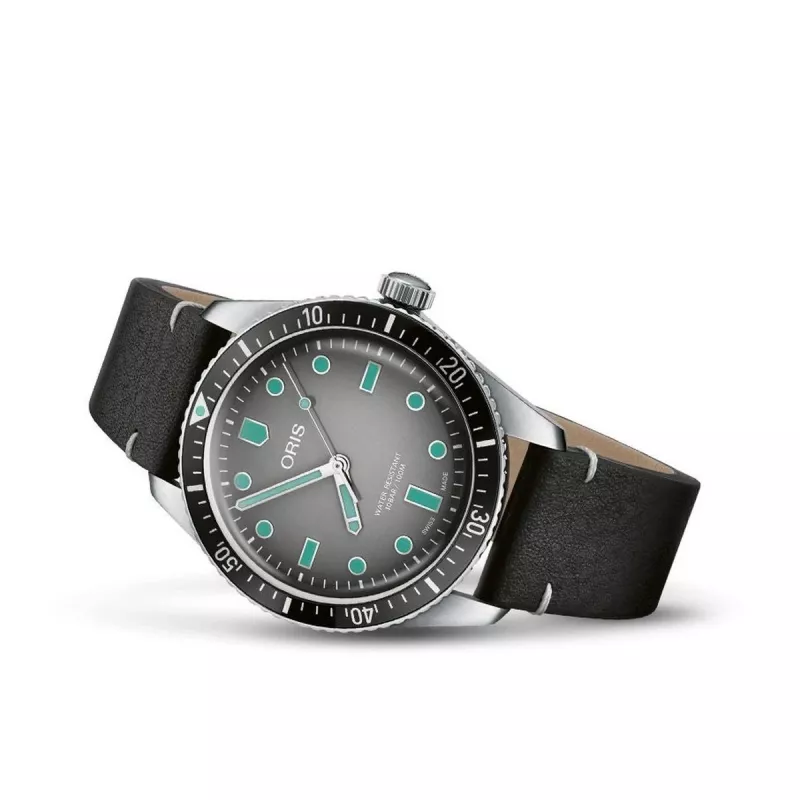 ORIS Aquis Date 40mm Automatinis mėlynu ciferblatu plienine apyranke vyriškas laikrodis 40530752089