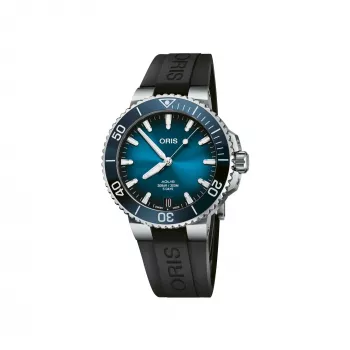 ORIS Vyriškas Nardymo Laikrodis 41350742274FC 41,50mm Automatinis Mėlynas Ciferblatas Mėlyna Gumos Juosta