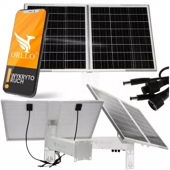 ORLLO SM6030 PRO 60W nešiojamas saulės baterijos įkroviklis su 4 sulankstomais monokristaliniais paneliais, USB-C PD 45W, USB-A QC3.0, DC išėjimu