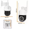 ORLLO TZ11 4K 8MP PTZ IP kamera su Wi-Fi ir 4G LTE, Tuya Smart, Pan-Tilt, lauko apsaugai