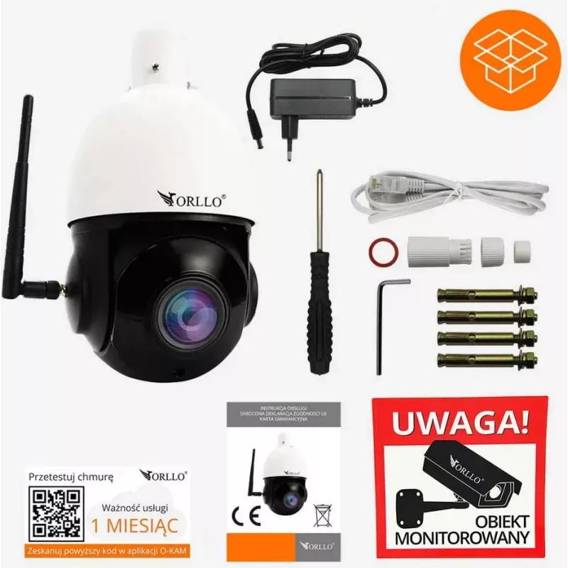 ORLLO Z10 lauko PTZ IP WiFi kamera 4MP su 18x priartinimu