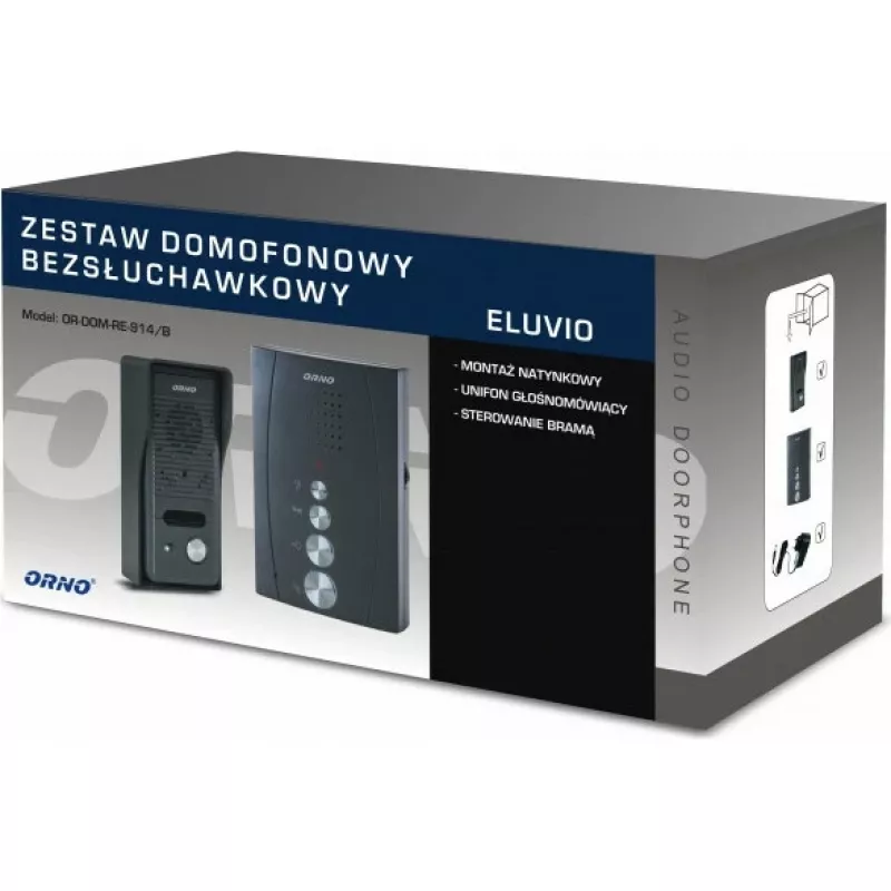 ORNO OR-DOM-RE-914/B Audio Intercom System Black