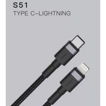ORSEN S51 Type C to Lightning 3A 1m Black