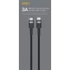 ORSEN S51 Type C to Lightning 3A 1m Raudona