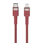 ORSEN S51 Type C to Lightning 3A 1m Raudona
