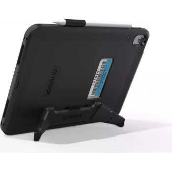 OtterBox Defender Series Kickstand Case, skirta iPad 10th Gen – itin tvirtas apsauginis dėklas su integruotu ekrano apsauginiu stiklu, atitinka karinius standartus, juoda (77-93756)