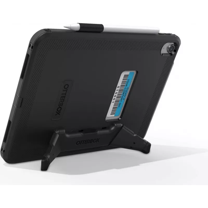 OtterBox Defender Series Kickstand Case, skirta iPad 10th Gen – itin tvirtas apsauginis dėklas su integruotu ekrano apsauginiu stiklu, atitinka karinius standartus, juoda (77-93756)