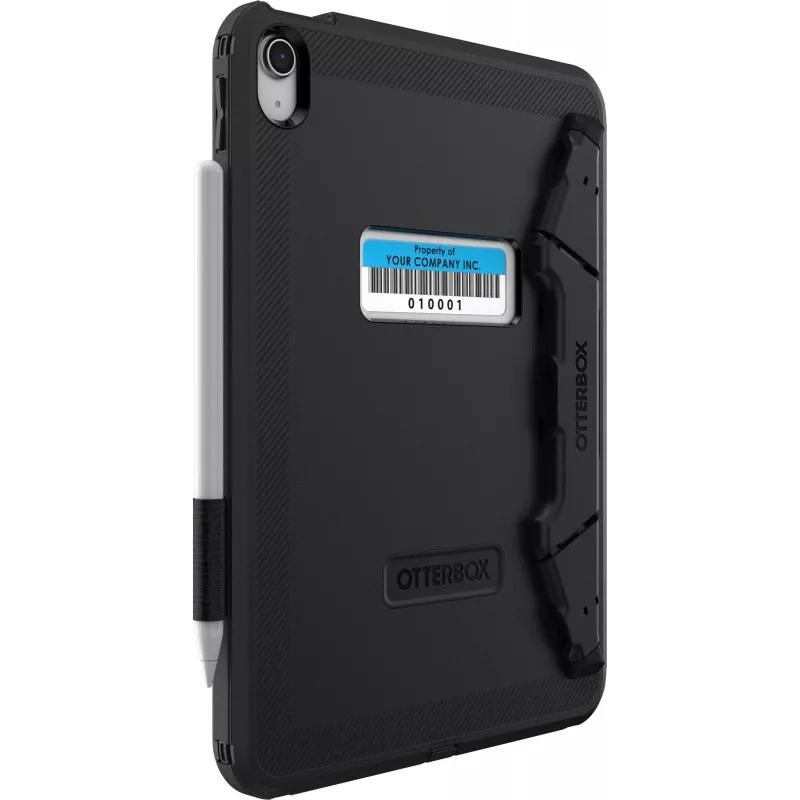OtterBox Defender Series Kickstand Case, skirta iPad 10th Gen – itin tvirtas apsauginis dėklas su integruotu ekrano apsauginiu stiklu, atitinka karinius standartus, juoda (77-93756)