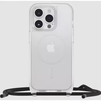 OtterBox React Case su dirželiu, skirta Apple iPhone 15 Pro (MagSafe) - permatoma