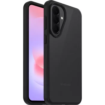 OtterBox React Samsung Galaxy A35 5G Dėklas, itin plonas, atsparus smūgiams, apsauga nuo kritimo, karinis standartas, permatomas/juodas