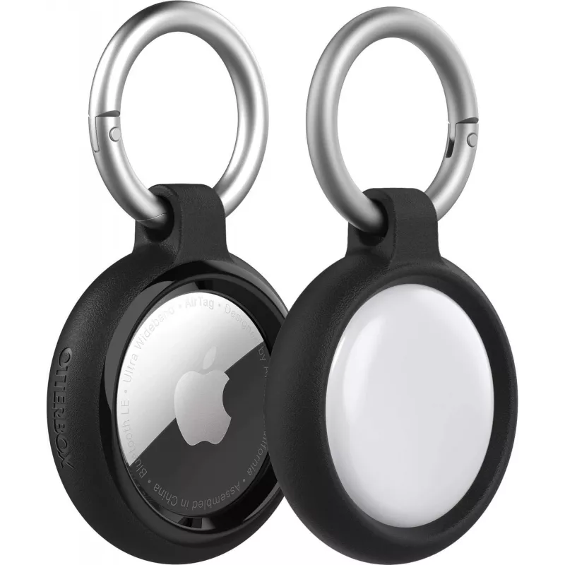 OtterBox Sleek Keychain, skirta Apple AirTag, juodas