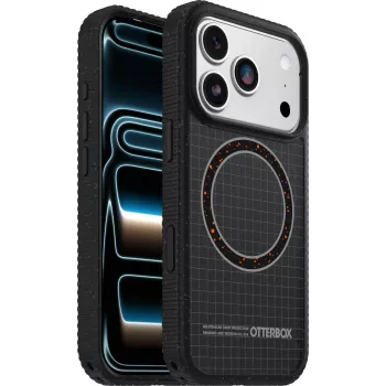 OtterBox Sole Series Užpakalinis Dangtelis, skirta Apple iPhone 15 Pro Max - suderinama su MagSafe - polikarbonatas, nailono audinys, TPE - Juoda