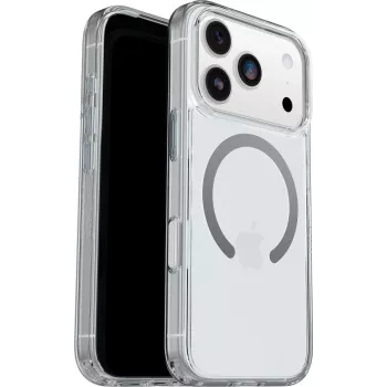 OtterBox Symmetry Clear MagSafe Series Case su fotoaparato valdymo mygtuku, skirta Apple iPhone 17 Pro - skaidrus (77-98831)