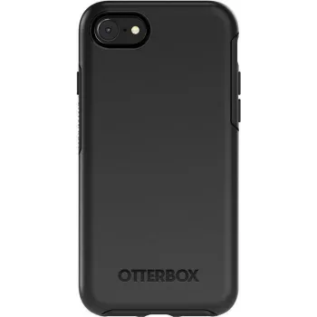 OtterBox Symmetry Series Pro Pack - Galinis dangtelis, skirtas Apple iPhone 7, 8, SE (2-osios kartos), SE (3-iosios kartos) - Polikarbonatas, sintetinė guma - Juoda