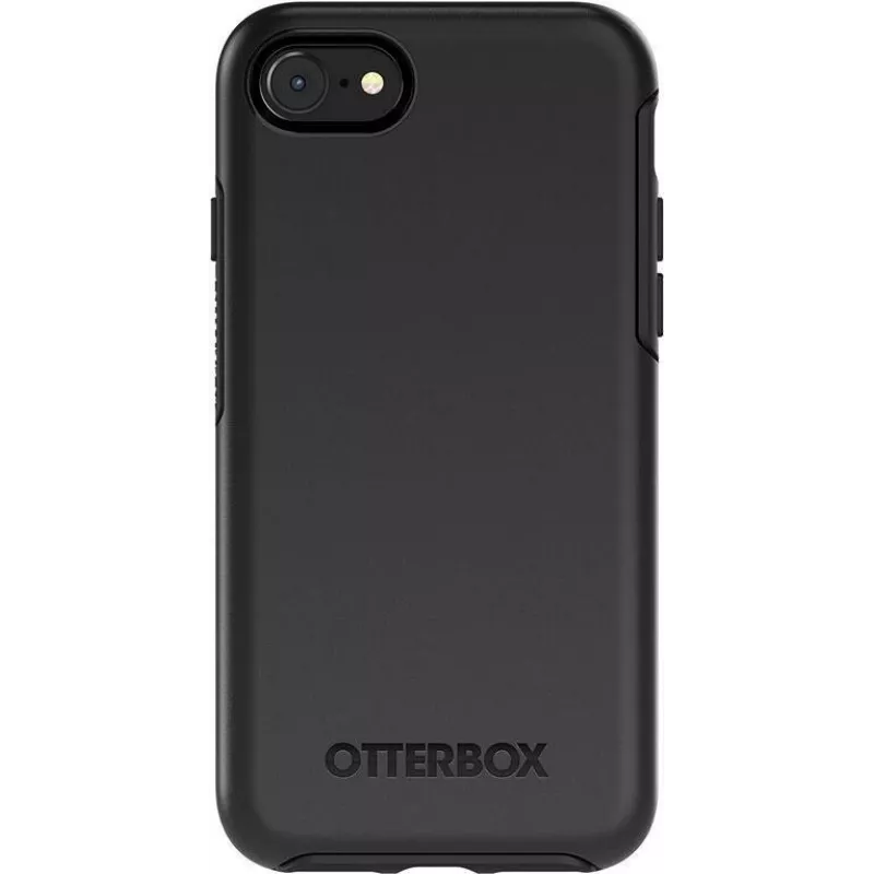 OtterBox Symmetry Series Pro Pack - Galinis dangtelis, skirtas Apple iPhone 7, 8, SE (2-osios kartos), SE (3-iosios kartos) - Polikarbonatas, sintetinė guma - Juoda