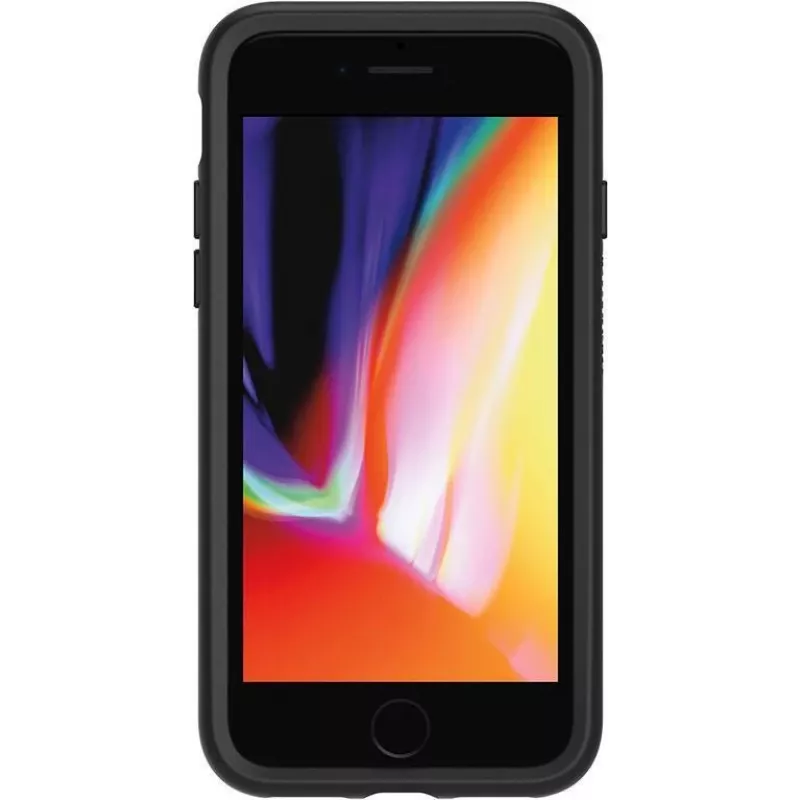 OtterBox Symmetry Series Pro Pack - Galinis dangtelis, skirtas Apple iPhone 7, 8, SE (2-osios kartos), SE (3-iosios kartos) - Polikarbonatas, sintetinė guma - Juoda