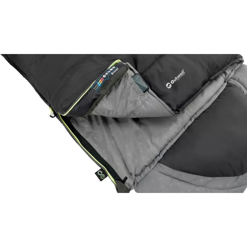 Outwell Contour miegmaišis 220 x 85 cm -13/+16 °C kairysis užtrauktukas