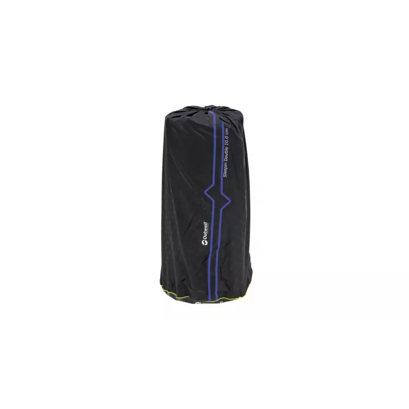 Outwell Sleepin Double Mat 100 mm – savaime prisipučiantis dvigubas čiužinys 200 x 130 x 10 cm, pilka/mėlyna