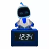 Paladone AstroBot Icon žadintuvas – pilkas/baltas, robotas su LCD ekranu ir snaudimo funkcija