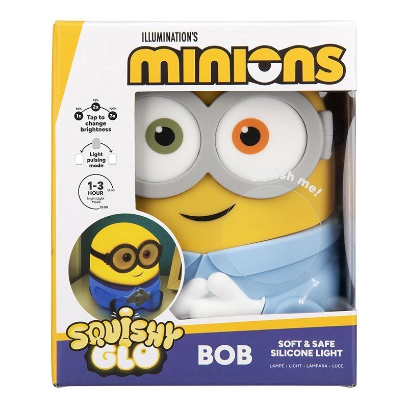 Paladone Bob SquishyGlo Silikoninis šviestuvas su SpongeBob SquarePants - įkraunamas nuotaikos šviestuvas