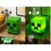 Paladone Minecraft Creeper SquishyGlo silikoninis šviestuvas įkraunamas – pritemdomas žalias LED naktinis šviestuvas su 3 ryškumo lygiais ir Micro USB įkrovimu