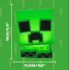 Paladone Minecraft Creeper SquishyGlo silikoninis šviestuvas įkraunamas – pritemdomas žalias LED naktinis šviestuvas su 3 ryškumo lygiais ir Micro USB įkrovimu