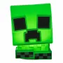 Paladone Minecraft Creeper SquishyGlo silikoninis šviestuvas įkraunamas – pritemdomas žalias LED naktinis šviestuvas su 3 ryškumo lygiais ir Micro USB įkrovimu