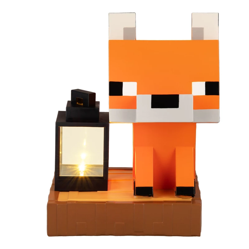 Paladone Minecraft Fox Solar Light – Saulės energija varomas dekoratyvinis LED šviestuvas su prieblandos davikliu