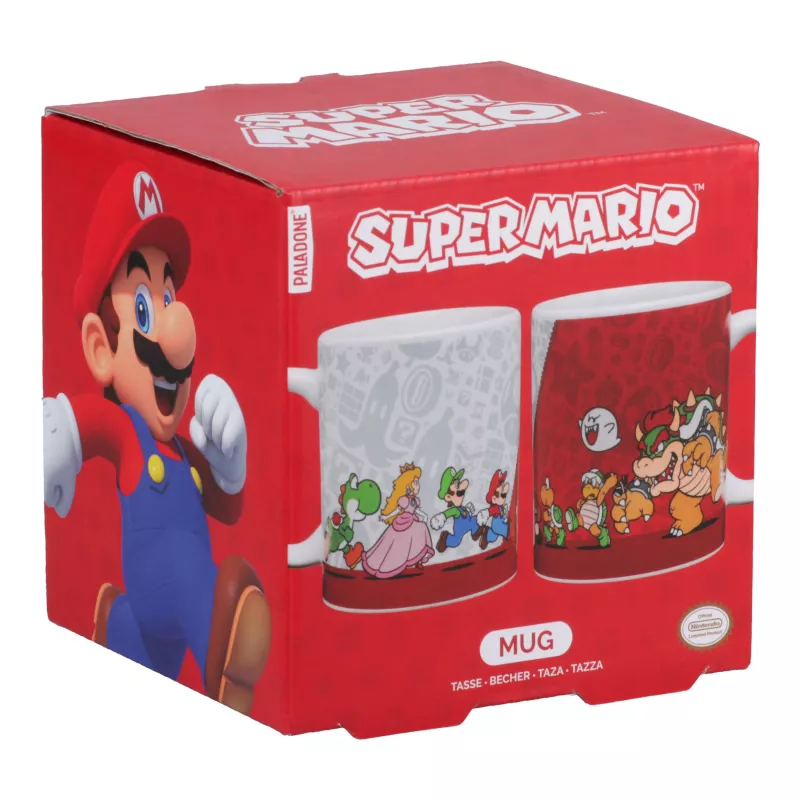 Paladone Super Mario puodelis – Heat Change Question Block keraminis 300 ml