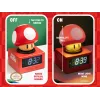 Paladone Super Mario Super Mushroom ikoninis žadintuvas – skaitmeninis LCD, USB maitinimas, oficialūs Nintendo garso efektai, raudonas/baltas