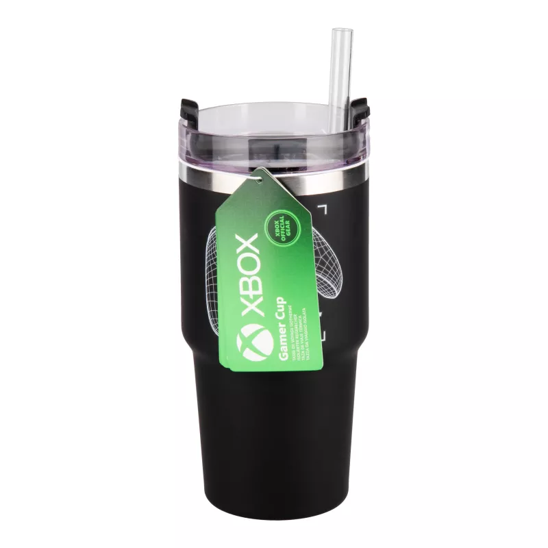 Paladone Xbox Gamer Cup - keraminis puodelis su valdiklio formos rankena, 300 ml, juodas/žalias