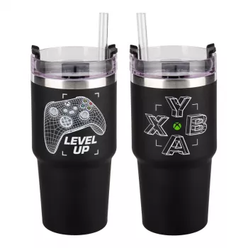 Paladone Xbox Gamer Cup - keraminis puodelis su valdiklio formos rankena, 300 ml, juodas/žalias