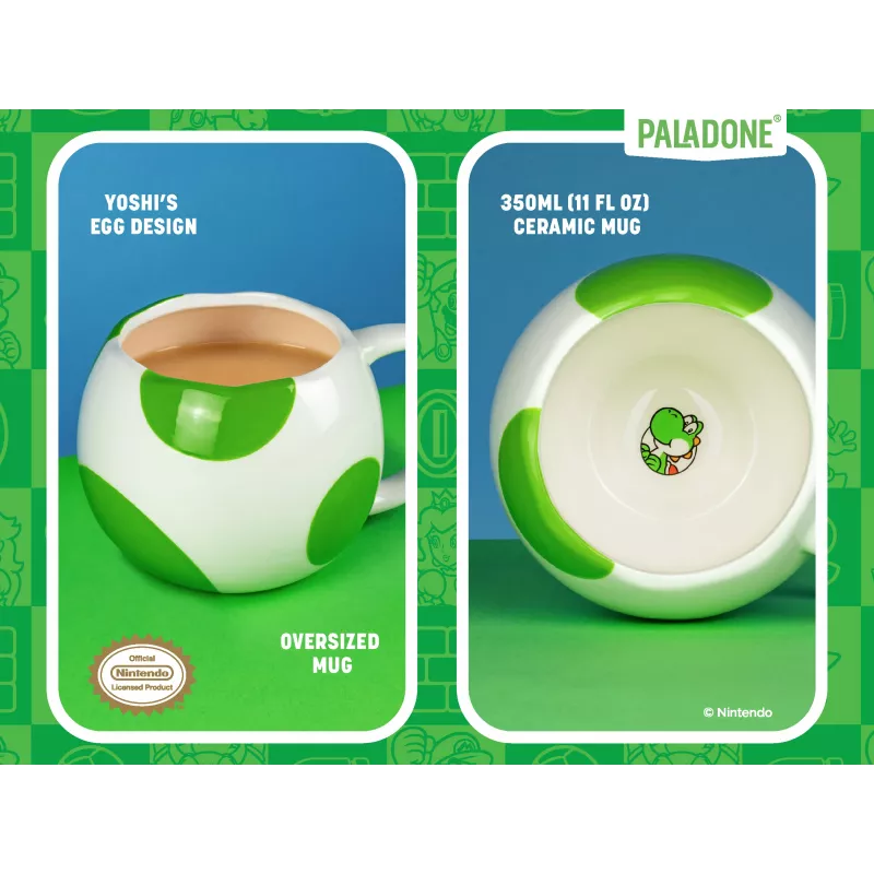 Paladone Yoshi Egg formos keraminis puodelis
