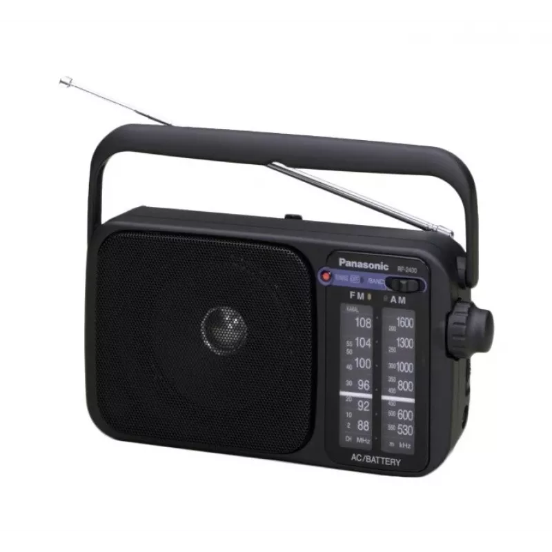 Panasonic RF-2400DEG-K nešiojamas analoginis AM/FM radijas - juodas