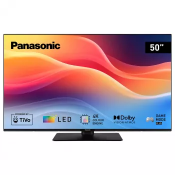 Panasonic TB-50W61A 50 colių 4K LED išmanusis televizorius su TiVo, Dolby Vision, Dolby Atmos, juodas