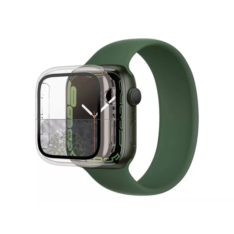 PanzerGlass Full Body Protector, skirtas Apple Watch Series 7/8/9 41mm – Skaidrus 9H grūdinto stiklo apsauginis dangtelis