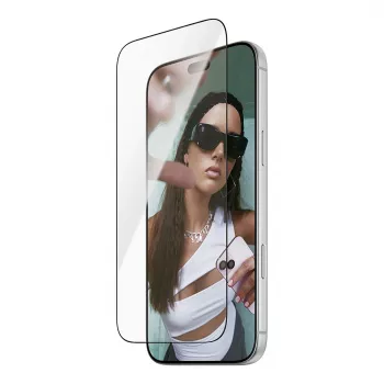 PanzerGlass SAFE ekrano apsauga iPhone 18 Pro Max/17 Pro Max - itin platus grūdintas stiklas, antibakterinis, 9H kietumo