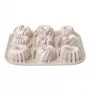 Patisse PAT-04521 Nerūdijančio plieno mini Bundt formų rinkinys, 6 vnt., juodos spalvos