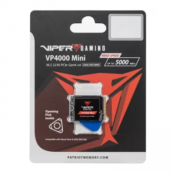 Patriot Viper VP4000 Mini 500GB M.2 2230 PCIe Gen4x4 NVMe SSD