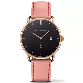 PAUL HEWITT Grand Atlantic vyrų laikrodis PHTGAGB24M 42mm juodas nerūdijančio plieno tinklelis