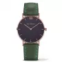 PAUL HEWITT Unisex Sailor Line Quartz Watch 39mm Rose Gold Stainless Steel Mesh Black Dial PH-SA-RSTB12M