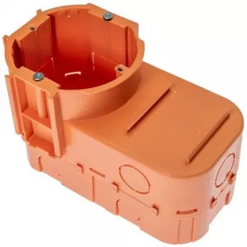 PAWBOL A.0083 giluminė įleidžiama jungiamoji dėžutė elektronikai, 68 mm skersmens, oranžinė